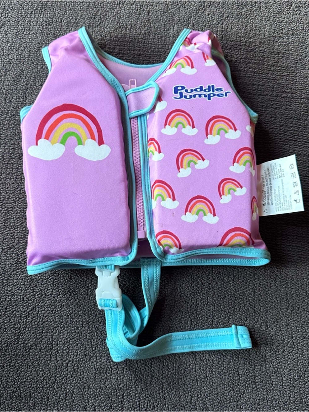 Puddle Jumper Rainbow Pink Kids Life Jacket